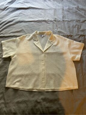 White button up short sleeve